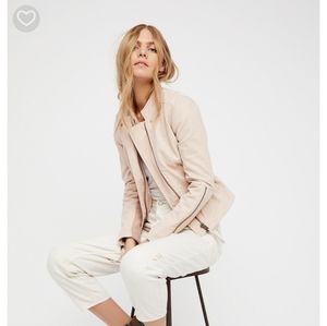 Free People- vegan leather jacket